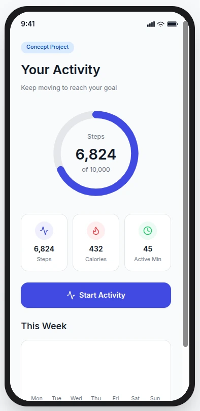 Personal Activity Tracker screenshot 1